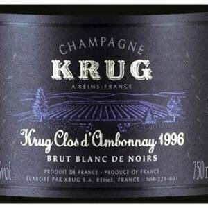 Krug Clos d’Ambonnay Blanc de Noirs Brut 1996