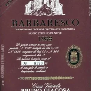 Bruno Giacosa Albesani Santo Stefano 1982