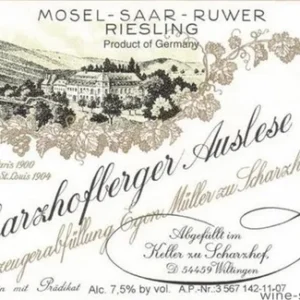 Egon Muller Scharzhofberger Riesling Auslese Goldkapsel 1991